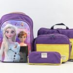 Smart Gate School Carrying Elsa/Anna Frozen Backpack Kids Bundle Purple