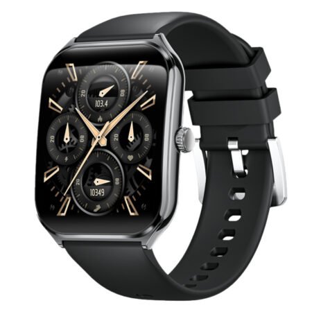 ساعة ذكية Smart Gate Edge و Ultra Thin 1.93 Amoled IPV67 باللون الاسود